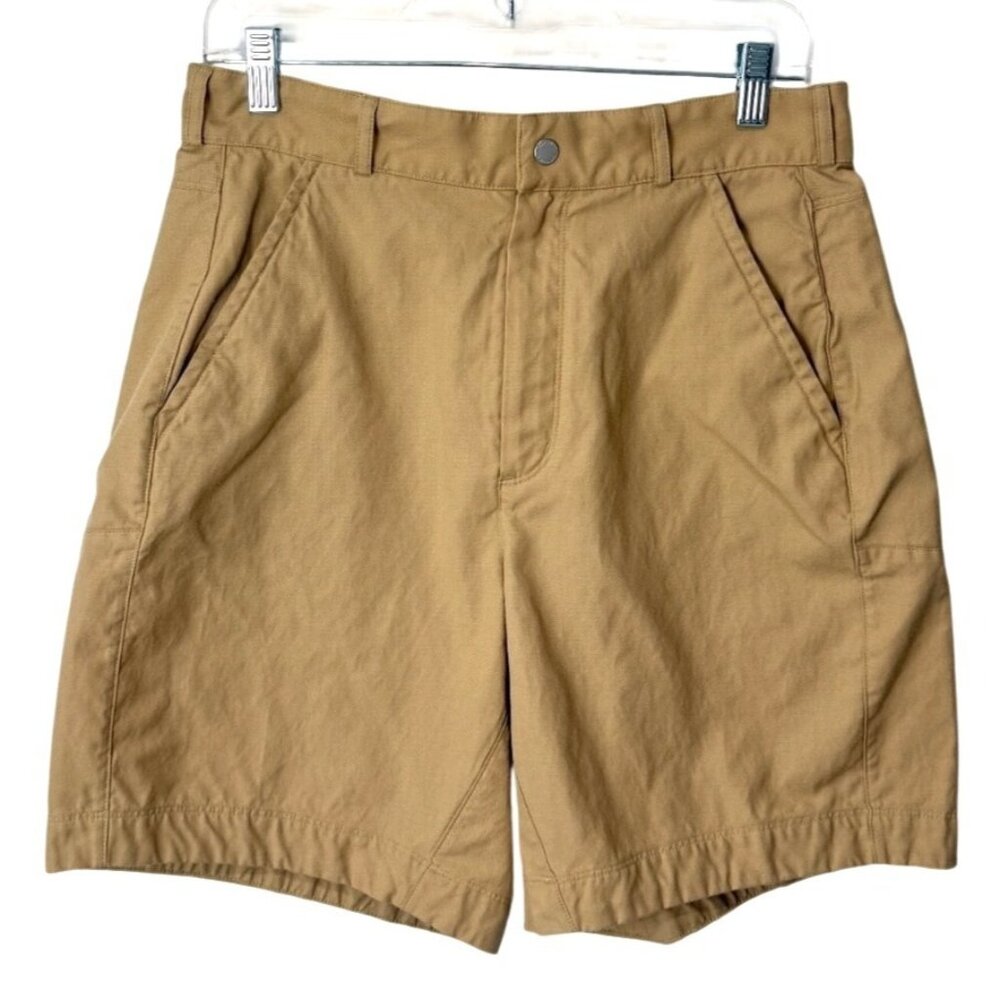 Icebreaker Womens Size 30 Shorts 8" Tan Casual Hiking Zip Pockets